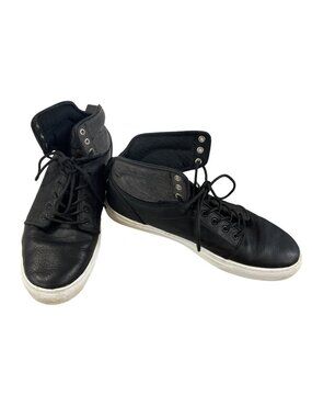 Vans OTW Collection mens black leather mid top sneakers sz 12 SKU 10-626